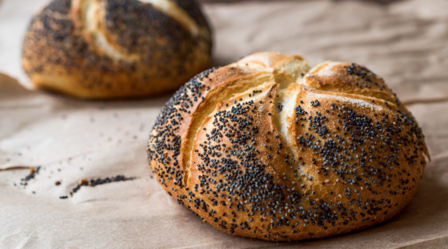 Kaiser Rolls with Poppy Seeds