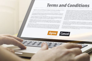 website terms and conditions